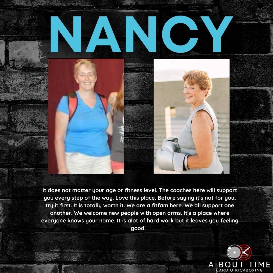 Nancy testimonial — A Bout Time Cardio Kickboxing