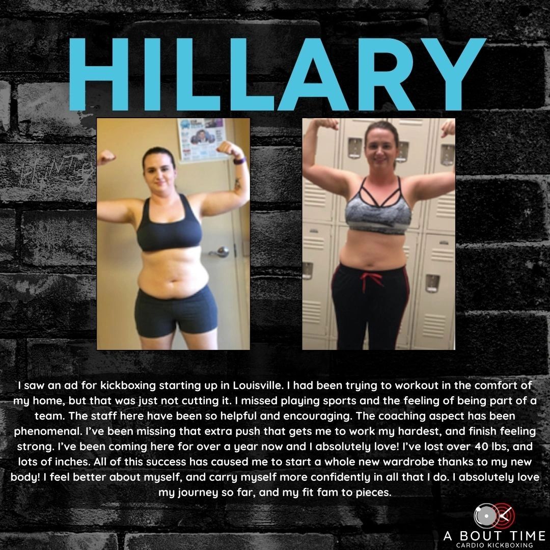 Hillary testimonial — A Bout Time Cardio Kickboxing