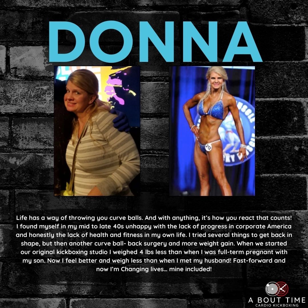 Donna testimonial — A Bout Time Cardio Kickboxing